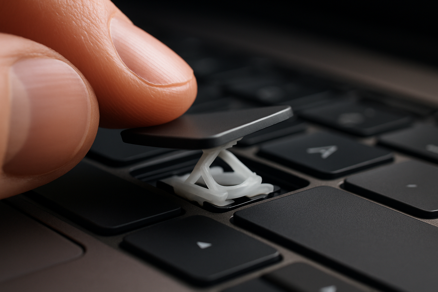 How to remove a laptop key without breaking it